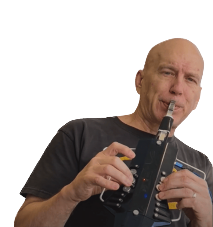 Curt playing the EWI